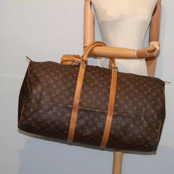 LOUIS VUITTON Monogram Keepall 60 Boston Bag M41422 LV Auth 83061 - Picture 7 of 16